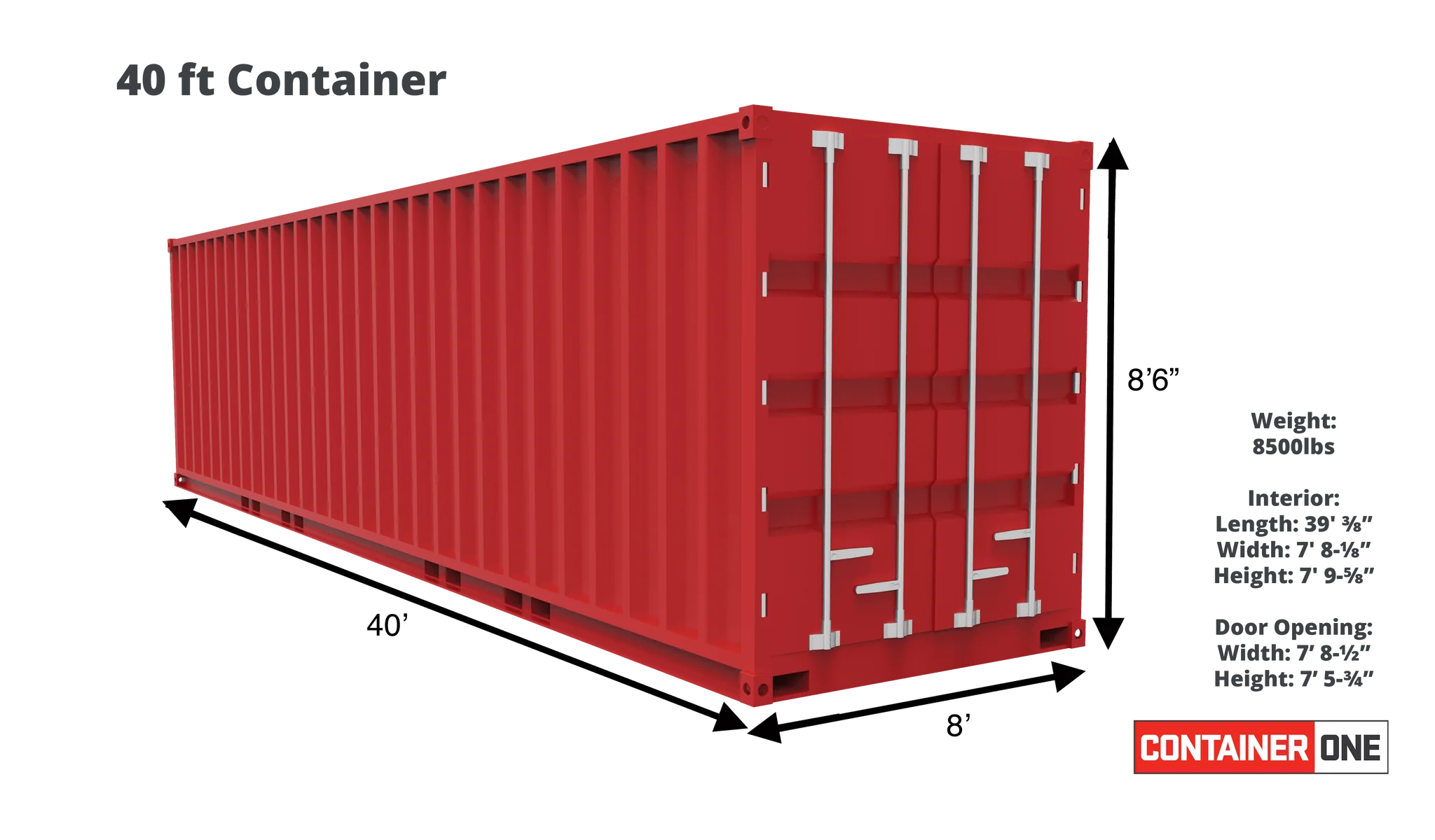 40ft Standard Container